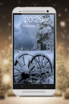 Screenshot of the application Snowfall Screen Lock - #17