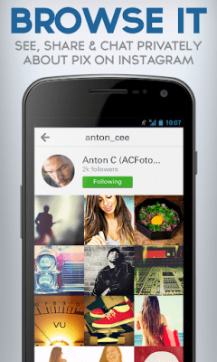 Screenshot of the application Tappit Instagram Messenger - #2