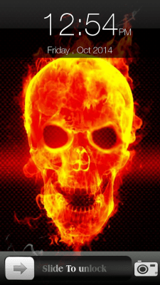 Screenshot of the application Skull Screen Lock - #5