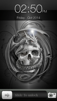 Screenshot of the application Skull Screen Lock - #8