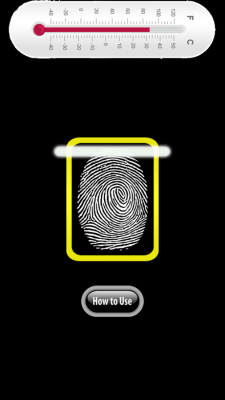 Screenshot of the application Finger Body Temperature Prank - #8