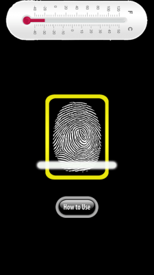 Screenshot of the application Finger Body Temperature Prank - #11