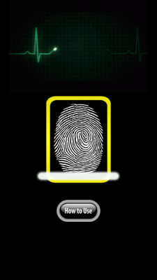 Screenshot of the application Finger Blood Pressure Prank - #17
