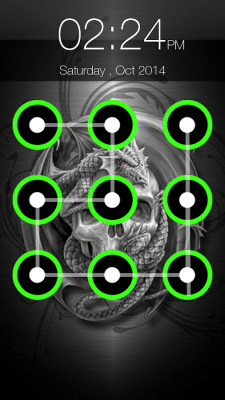 Screenshot of the application Skull Pattern Screen Lock - #6