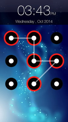 Screenshot of the application Pattern Screen Lock - #2