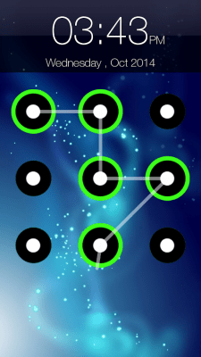 Screenshot of the application Pattern Screen Lock - #3