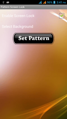 Screenshot of the application Pattern Screen Lock - #5