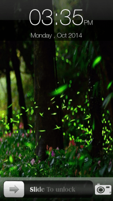Screenshot of the application Fireflies Screen Lock - #5