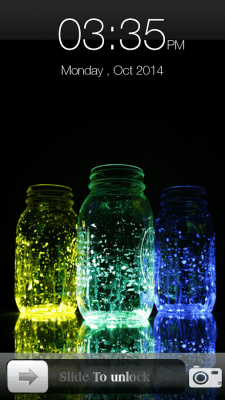 Screenshot of the application Fireflies Screen Lock - #7