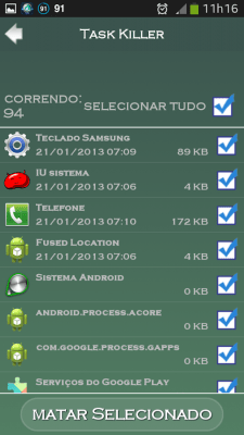 Screenshot of the application Memory Booster for Android - #10