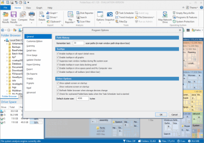 Screenshot of the application FolderSizes - #2