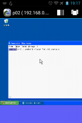 Screenshot of the application In-Hand VNC Demo - #5