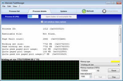 Screenshot of the application Alternate Task Manager - #2