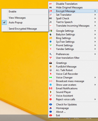 Screenshot of the application Clownfish for Skype - #2
