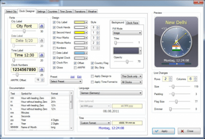 Screenshot of the application Sharp World Clock - #2