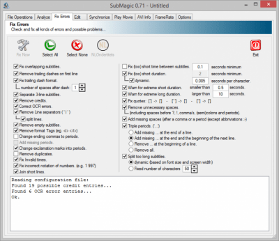 Screenshot of the application SubMagic - #2