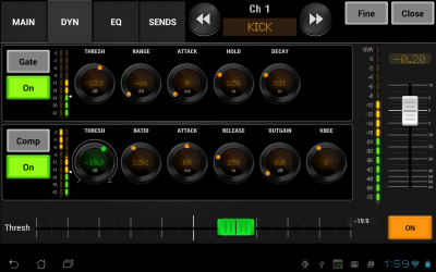 Screenshot of the application AirFader Mobile - #8