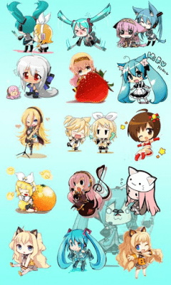 Screenshot of the application Chibi Vocaloid Battery Widget - #2
