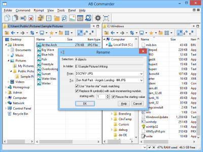 Screenshot of the application AB Commander - #2