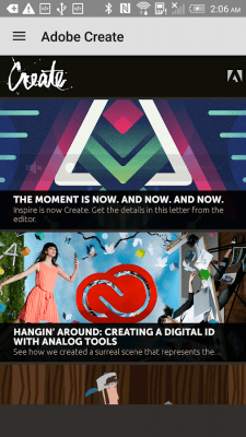 Screenshot of the application Adobe Inspire - #2