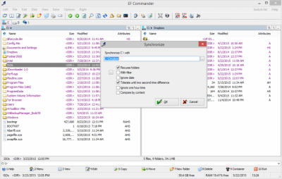Screenshot of the application EF Commander Portable - #2