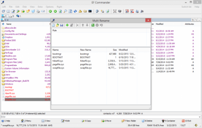 Screenshot of the application EF Commander Portable - #4