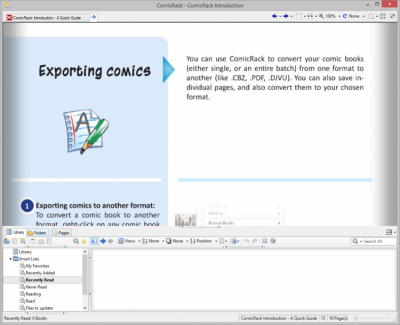 Screenshot of the application ComicRack - #2