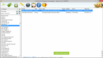 Screenshot of the application DomDomSoft Manga Downloader - #2