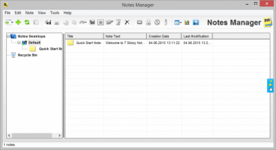 Screenshot of the application 7 Sticky Notes - #2