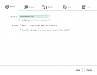 Screenshot of the application Android-Sync - #3