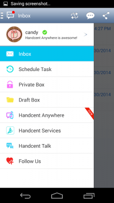 Screenshot of the application Handcent Classic Skin - #7