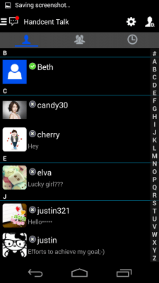 Screenshot of the application Handcent 6 Skin (Metro Style) - #2