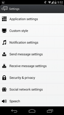 Screenshot of the application Handcent 6 Skin (MIUI Style) - #5