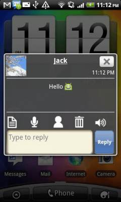 Screenshot of the application Handcent Smileys Plugin - #2