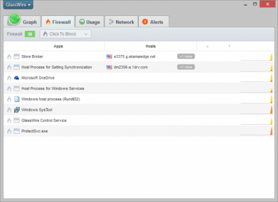 Screenshot of the application GlassWire - #2