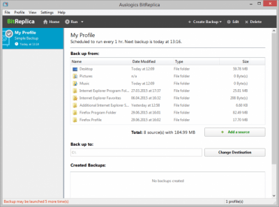 Screenshot of the application BitReplica - #2