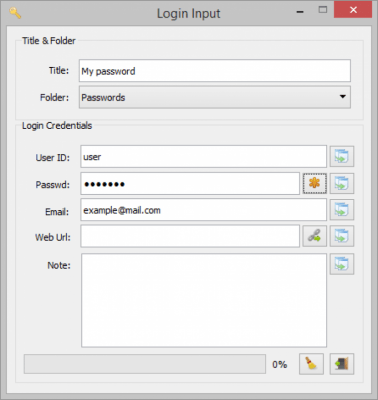 Screenshot of the application KPassC - #2