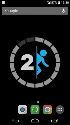 Screenshot of the application Portal 2 Battery Wallpaper - #2