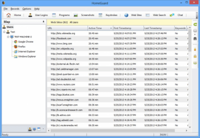 Screenshot of the application HomeGuard - #2