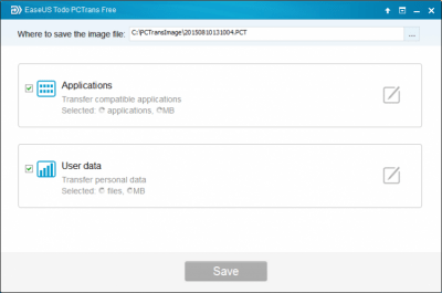 Screenshot of the application EaseUS Todo PCTrans Free - #2