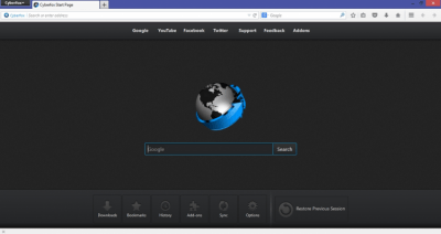 Screenshot of the application Cyberfox AMD Version - #3