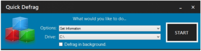 Screenshot of the application Quick Defrag - #4
