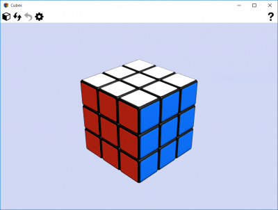 Screenshot of the application Cubex - #5