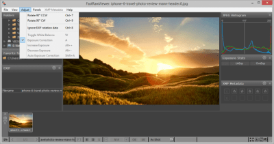 Screenshot of the application FastRawViewer - #2