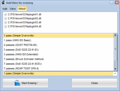 Screenshot of the application Soft4Boost Secure Eraser - #2