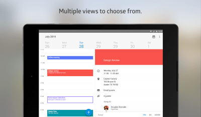 Screenshot of the application Boxer Calendar - #9