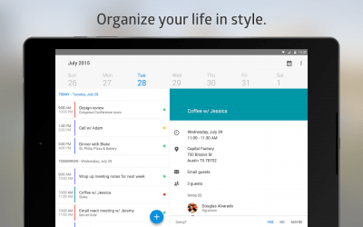 Screenshot of the application Boxer Calendar - #12