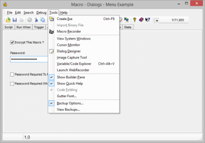 Screenshot of the application Macro Scheduler - #2