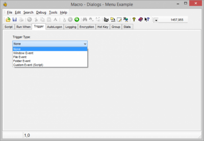 Screenshot of the application Macro Scheduler - #3
