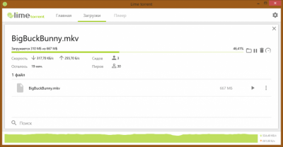 Screenshot of the application Lime torrent - #4
